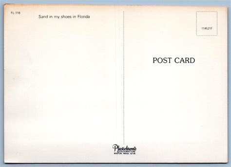 1980 S String Bikini Girl Sand In MY Shoes Sexy Risque 4x6 Postcard United States Indiana