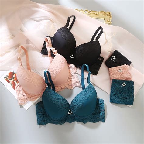 Julexy Sexy Women Bra Set Lace Underwear Push Up Bra And Panties Female Adjustable Lingerie