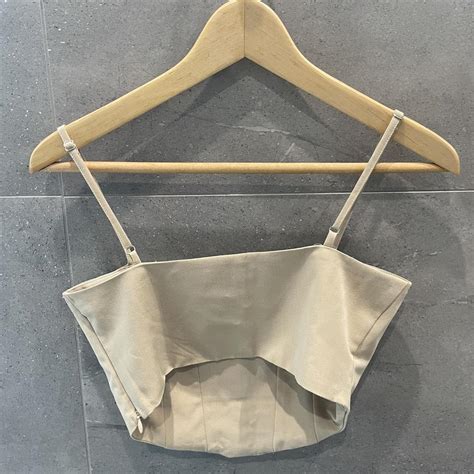 Glassons Nude Corset Top Worn Once Too Small Size Depop