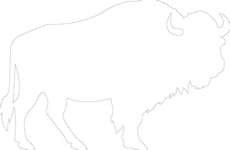 Buffalo Outline Silhouette 38485070 Vector Art At Vecteezy