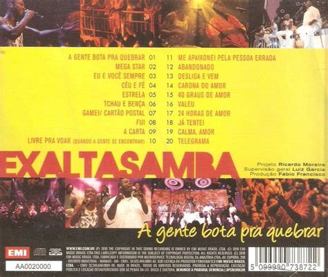 A Gente Bota Pra Quebrar - CD - Exaltasamba – A Gente Bota Pra Quebrar - Colecionadores Discos ...