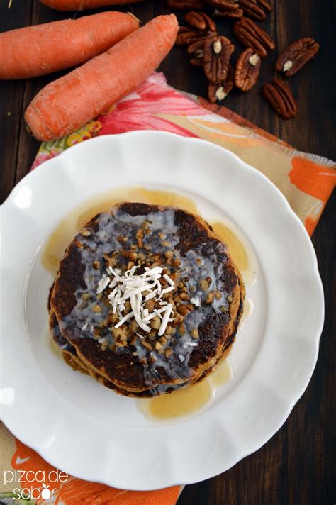Hot Cakes De Zanahoria Estilo Pastel De Zanahoria Pizca De Sabor