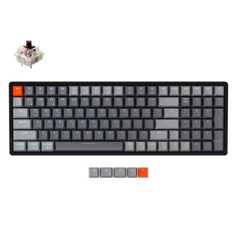 Tastatura Mecanica Gaming Keychron K Hot Swappable Full Size Gateron Brown Switch Rgb Backlight
