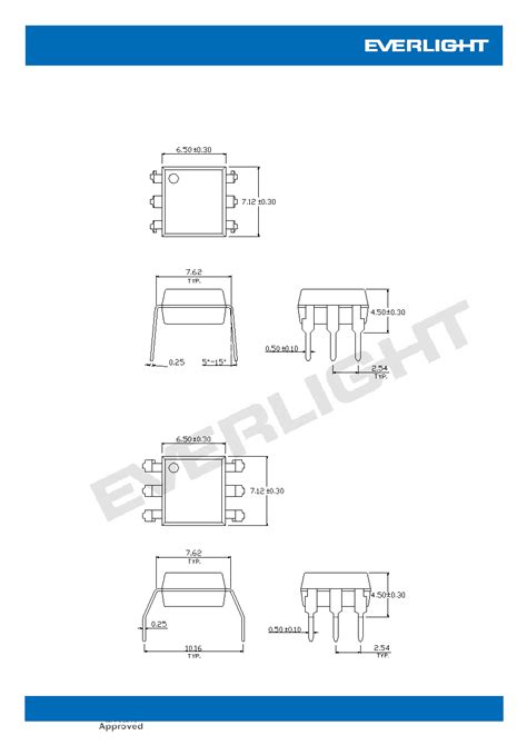 H B Datasheet Pages Everlight Pin Dip Photodarlington