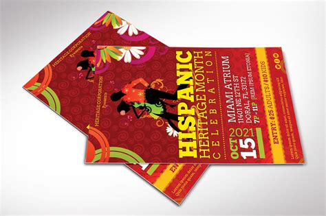 Hispanic Heritage Flyer Canva Template Behance