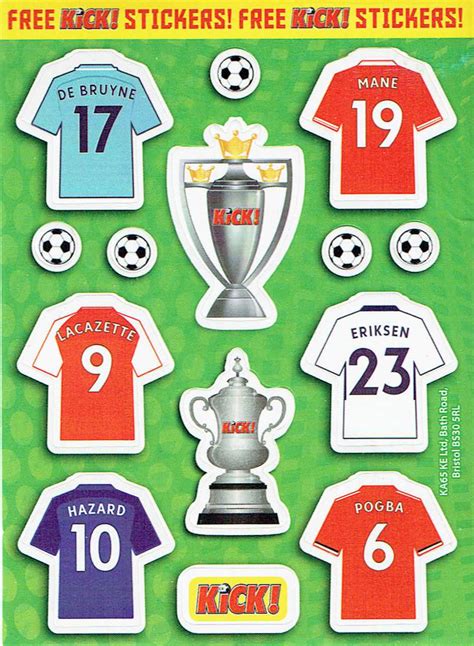 football cartophilic info exchange kick magazine football sticker