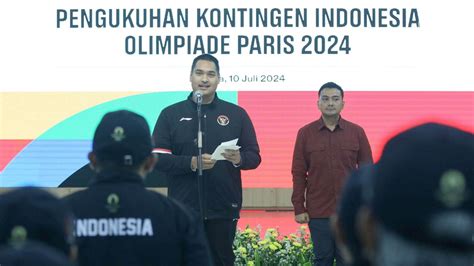 Menpora Resmi Kukuhkan Kontingen Indonesia Untuk Olimpiade Paris