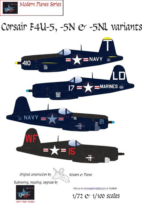 And Vought F U Corsair Kit Bundle Paper Model Ecardmodels