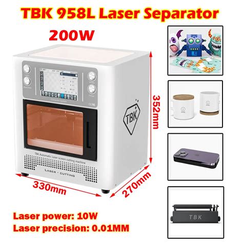 TBK 958L Laser Separator For Mobile Phone Back Cover IPhone 8 To 13 14