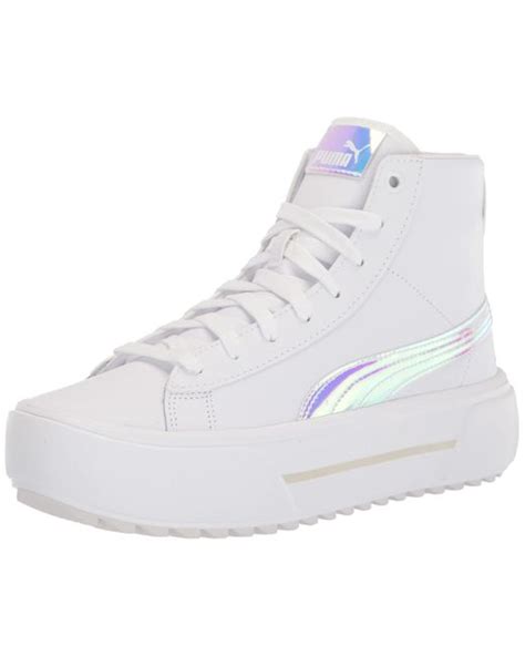 Puma Rubber Kaia Mid Sneaker In White Lyst