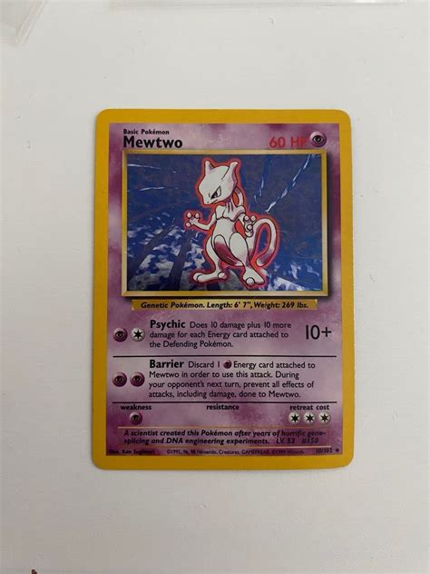 Se Produkter Som Liknar Mewtwo Holo Rare Holo Pok P Tradera