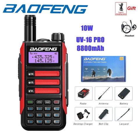 Baofeng Uv Two Way Radio Vhf Uhf Dual Band Fm Ham Portable Walkie