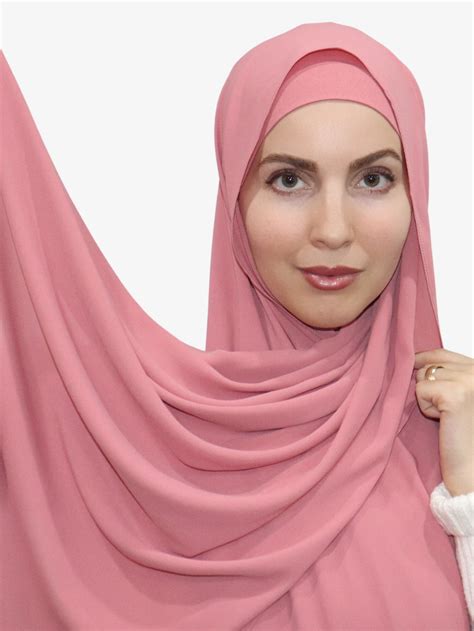 Premium Chiffon Hijab Dusty Rose