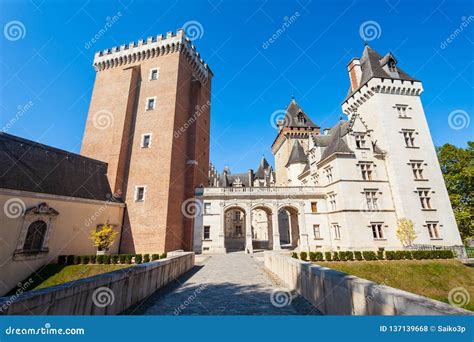 Chateau De Pau Castle, France Stock Photo - Image of cityscape, tower ...