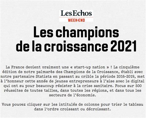 Atol Cd Dans Le Top 500 Des Champions De La Croissance Bourgogne