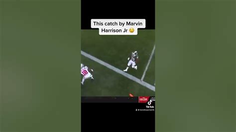 Insane Catch By Marvin Harrison Jr 🔥 Shorts Youtube