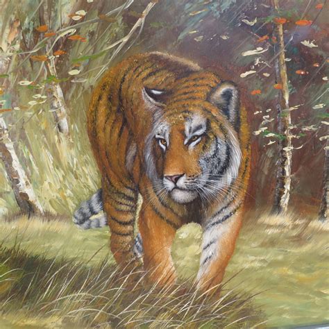 Oil Paintings Of Tiger
