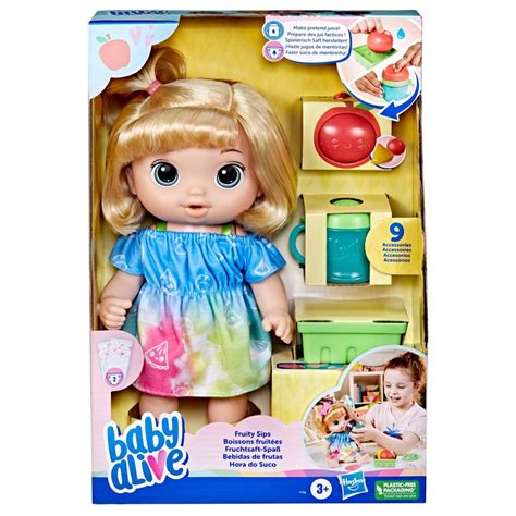 Baby Alive Fruity Sips Apple Blonde Hair Doll