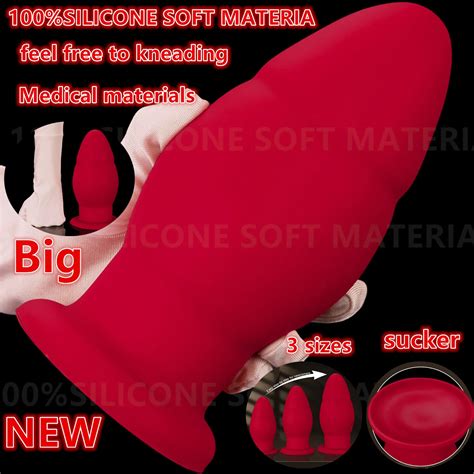 Soft Silicone Huge Butt Plug Anal Plug Suction Cup Oversize Anal Toys Masturbator Anal Dilator