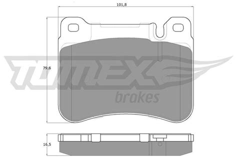 TOMEX Brakes Bremsbelagsatz Scheibenbremse TX 16 20 für MERCEDES BENZ