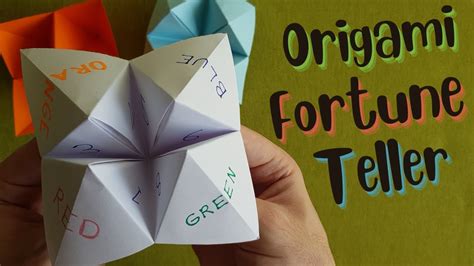 How To Make An Origami Fortune Teller And How To Use It Youtube