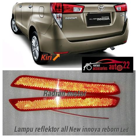 Lampu Reflektor Mata Kucing Bumper Belakang All New Innova Reborn Pakai