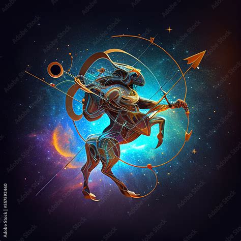 Sign Of Sagittarius Zodiac Cosmos Sagittarius D Generated By Ai