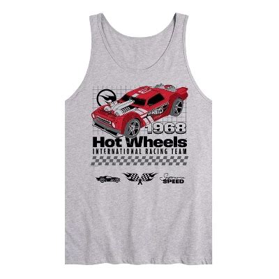 Men S Hot Wheels Intl Racing Champion Graphic Tank Top Target