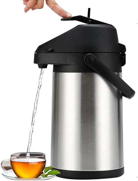 Pump Action Airpot Thermos Flask Drink Dispenser Catering Vacuum Insulating Air Pot Jug For Hot