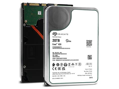 Refurbished Seagate Exos X20 ST20000NM007D 20TB 7200 RPM 256MB Cache