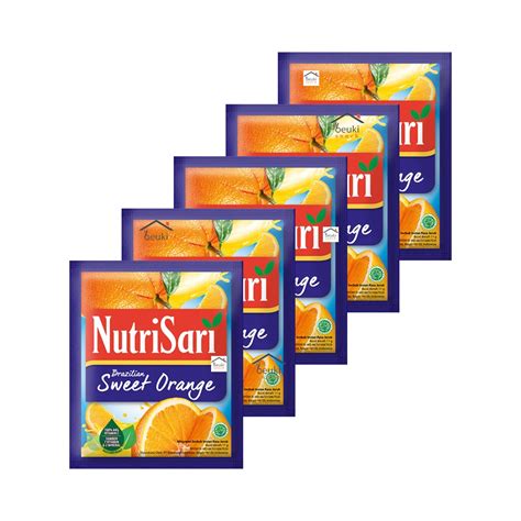 Jual 5pcs Nutrisari Brazilian Sweet Orange Minuman Bubuk Rasa Jeruk