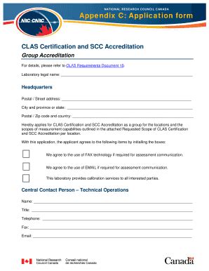 Fillable Online Nrc Cnrc Gc Appendix C Application Form Nrc Cnrc Gc