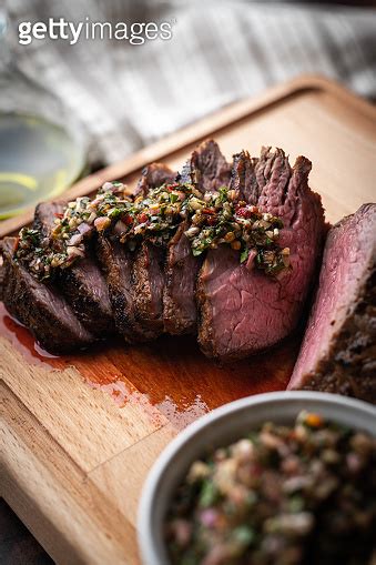 Grilled Tri Tip Steak With Chimichurri Sauce 이미지 1267693482 게티이미지뱅크