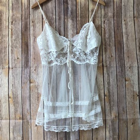 Victoria Secret Sheer Lace Lingerie Gem