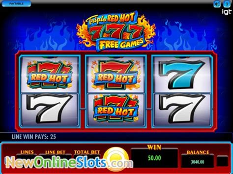 Triple Red Hot 7s Online Slot