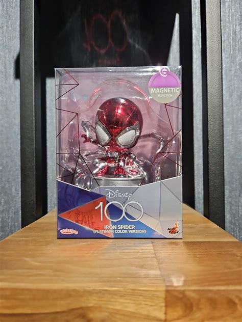 Hot Toys Disney 100 Iron Spider Platinum Color Version Magnetic Function Cosbaby MISB Hobbies
