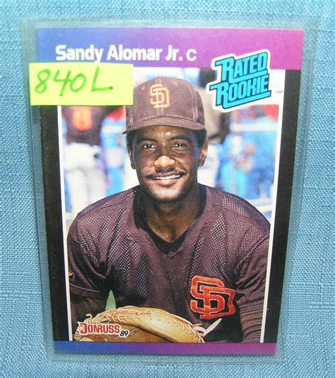 Sold Price: VINTAGE SANDY ALOMAR JR. ROOKIE BASEBALL CARD - May 4, 0119 ...