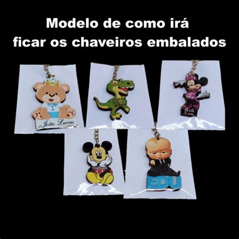 Chaveiro Moranguinho Morango Personalizado Embalado No Elo Atelier