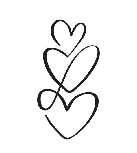Three Hearts Vector Art Icons And Graphics For Free Download