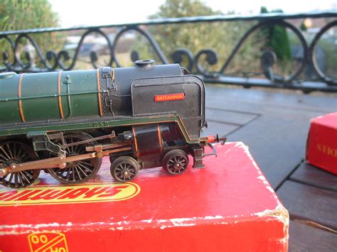 Tri Ang R259s 4 6 2 `britannia` Loco And Tender Good Clean Boxed