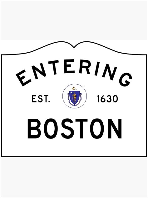 "The Boston Sign" Poster for Sale by franklinprintco | Redbubble