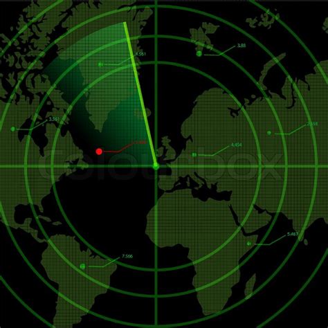 Illustration Of Radar Stock Vector Colourbox