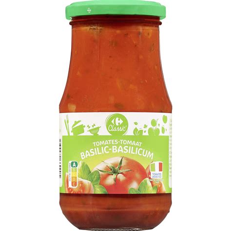 Sauce Tomate Basilic Carrefour Classic Le Pot De G Prix Carrefour