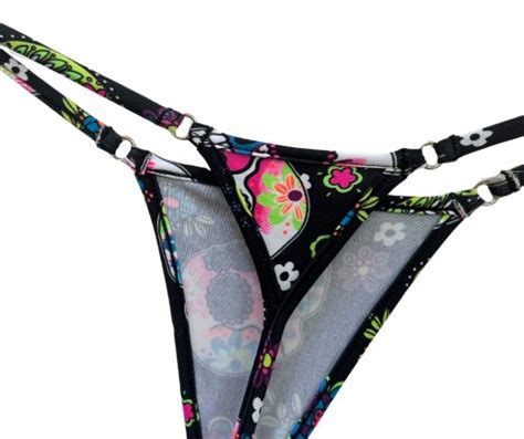 Sugar Skull Mini Bikini Bottom Micro Gigi