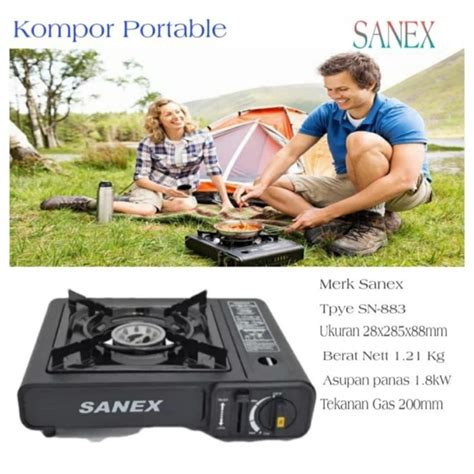 Jual Kompor Gas Portable Tungku Sanex In Sn Shopee Indonesia