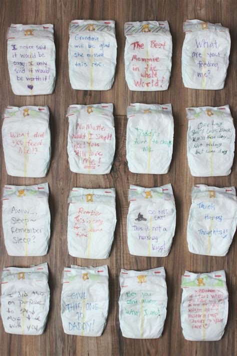 baby shower diaper game sayings - Lorriane Helms