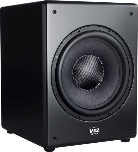 M K Sound V12 Noir Caissons de basses sur Son Vidéo