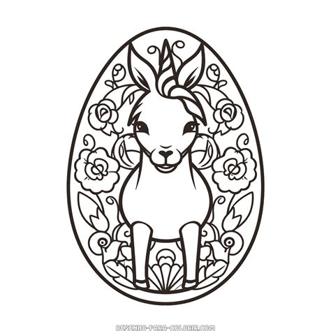 Ovo Da Páscoa Para Colorir - 9