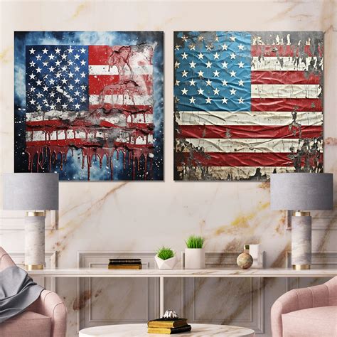 Trent Austin Design® Vintage Liberty American Flag I Flag Canvas