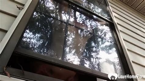 Cheating Wife Bbc Open Window Creampie Sex